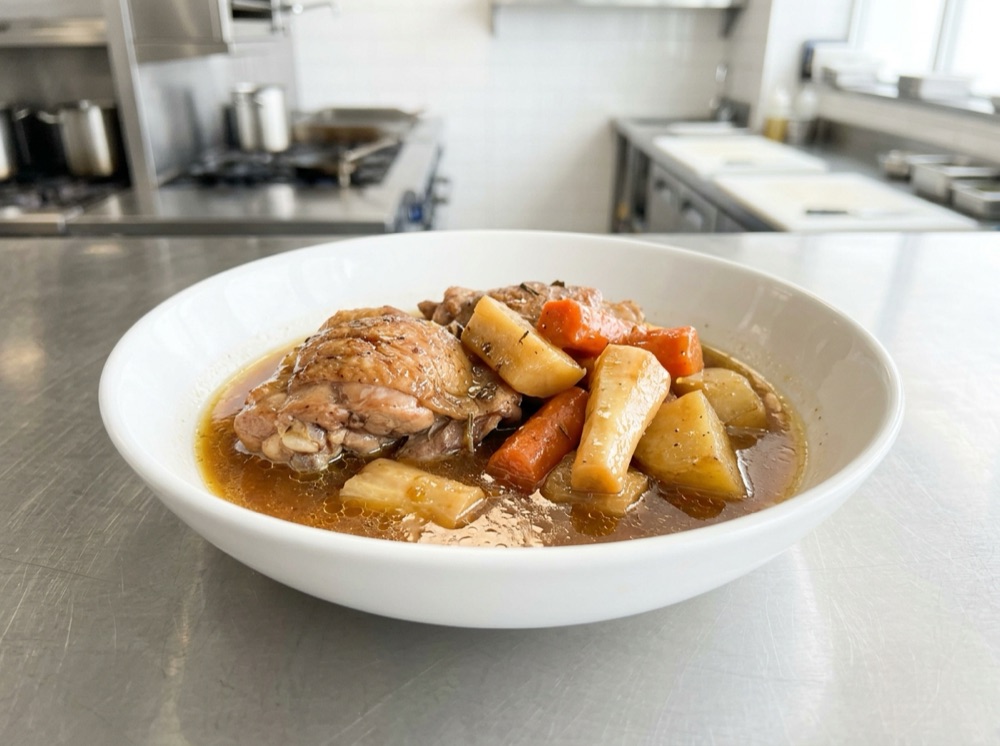 鶏の煮込み（鴨だし）