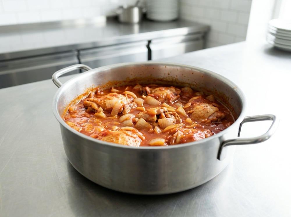 鶏のトマト煮込み