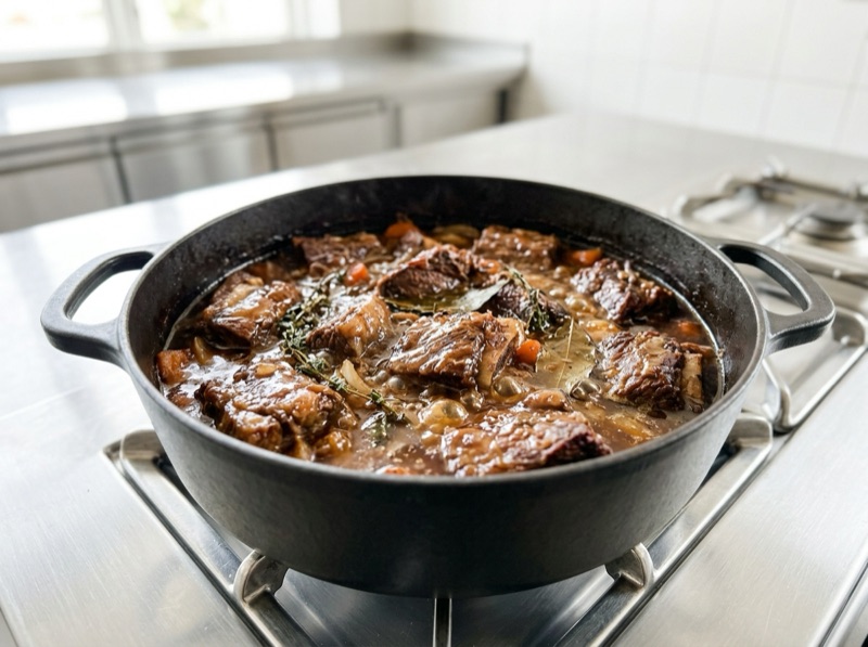 一度煮た肉は多めの煮汁で味を入れてから詰める
